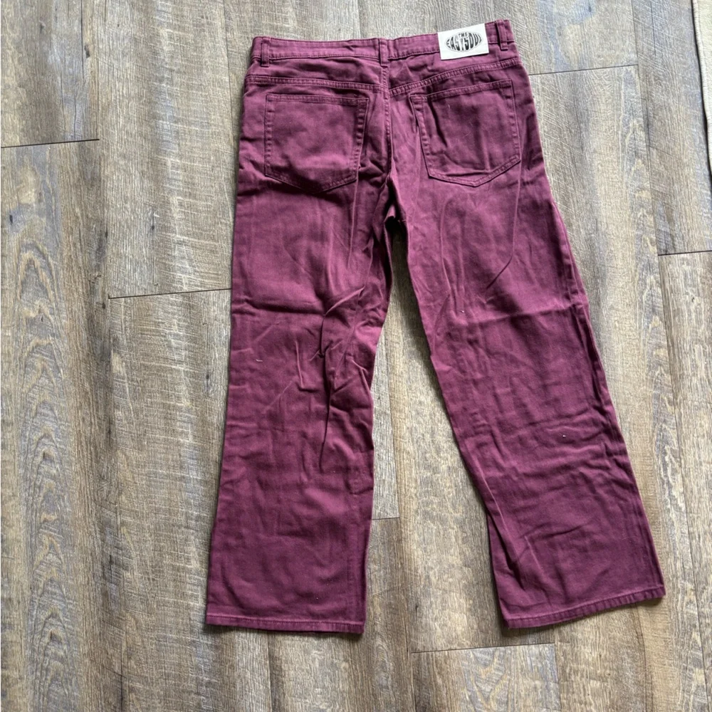 H&M Burgundy Wide Leg Jeans‎